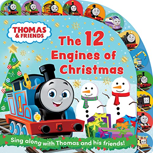 Thomas & Friends: The 12 Engines of Christmas: An Amazing Festive Gift - A Large Tabbed Board Book Based On The Popular Christmas Tune - Perfect for All Young Fans of Train and Vehicles von Farshore